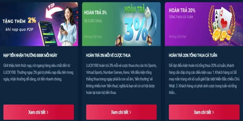 Hình ảnh hiển thị các chương trình khuyến mãi và ưu đãi hấp dẫn từ pg99 khuyến mãi
